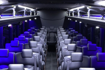 Mission Charter Bus Interior