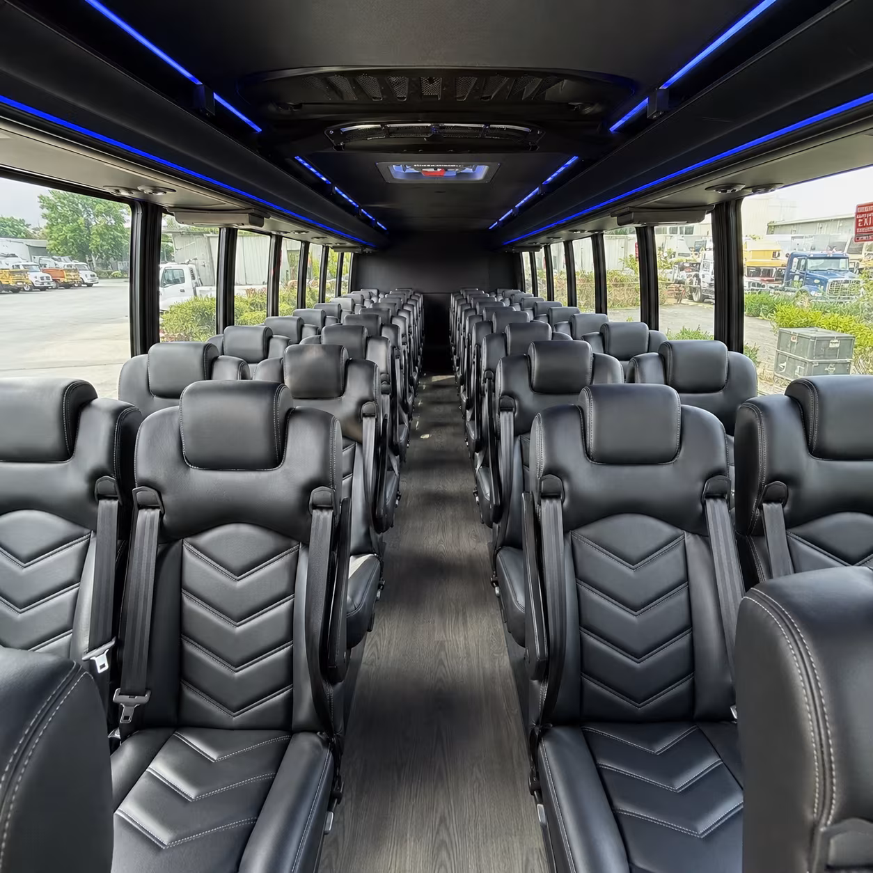 mission wedding transportation onboard seating